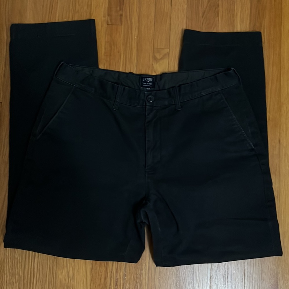✅ J. CREW The Sutton 34x30 Dark Chino Pant Dress Pants Slacks Trouser 100 Cotton